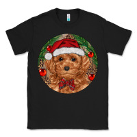 Black Christmas Toy Poodle Classic Tee - RanaPortraitStore