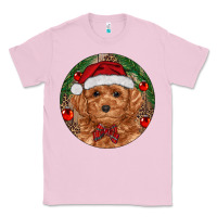 Bubblegum Pink Christmas Toy Poodle Classic Tee - RanaPortraitStore