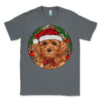 Charcoal Heather Christmas Toy Poodle Classic Tee - RanaPortraitStore