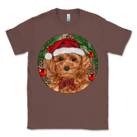 Chestnut Christmas Toy Poodle Classic Tee - RanaPortraitStore