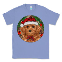 Colony Blue Christmas Toy Poodle Classic Tee - RanaPortraitStore