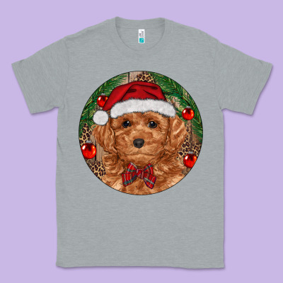 Christmas Toy Poodle Classic Tee Designed By Ranaportraitstore