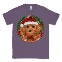 Lavender Christmas Toy Poodle Classic Tee - RanaPortraitStore