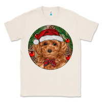 Natural Christmas Toy Poodle Classic Tee - RanaPortraitStore