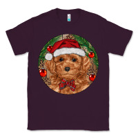 Plum Christmas Toy Poodle Classic Tee - RanaPortraitStore
