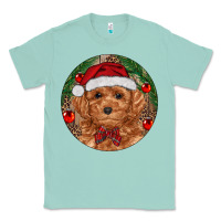 Seafoam Christmas Toy Poodle Classic Tee - RanaPortraitStore