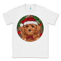 White Christmas Toy Poodle Classic Tee - RanaPortraitStore