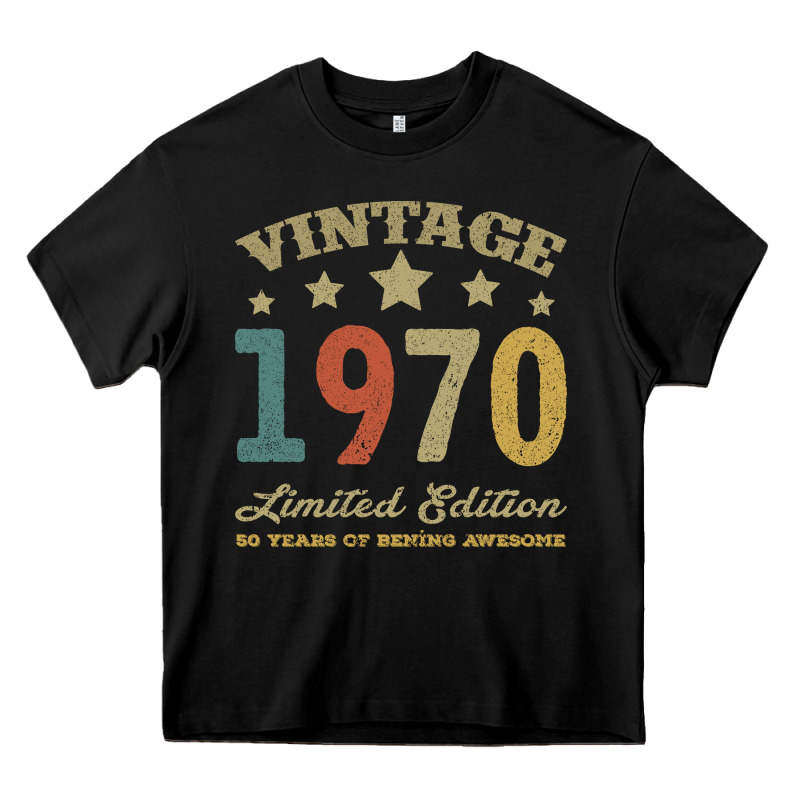 Vintage 1970 Limited Edition 50 Years Of Being Awesome Heavy Core Tee by Bettercallsaul | Teevron