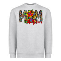 Heather Grey mom autism 2 Heavyweight Sweatshirt - RacoonDesign