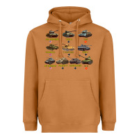 Meerkat Top Ten Best WW2 Tanks M4 Sherman Panzer IV Tiger II T34 Heavyweight Hoodie - longCreatives