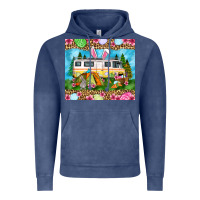 Vintage Denim Easter Day camping Vintage Hoodie - OliviaCreatesArt