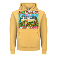 Vintage Mustard Easter Day camping Vintage Hoodie - OliviaCreatesArt