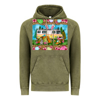 Vintage Olive Easter Day camping Vintage Hoodie - OliviaCreatesArt