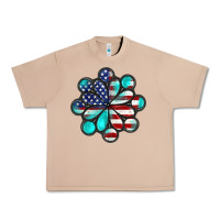 Burro American flag turquoise gemstone 4th of july Urban Heavy Tee - CowGirlArtShop