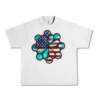 Lunar Rock American flag turquoise gemstone 4th of july Urban Heavy Tee - CowGirlArtShop