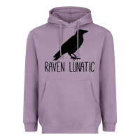 Lavender Womens Raven Lunatic, Funny Bird Lover Gift Men Women Kids Heavyweight Hoodie - longCreatives