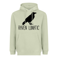 Womens Raven Lunatic, Funny Bird Lover Gift Men Women Kids Heavyweight Hoodie | Teevron