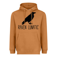 Meerkat Womens Raven Lunatic, Funny Bird Lover Gift Men Women Kids Heavyweight Hoodie - longCreatives
