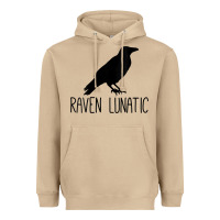 Mushroom Womens Raven Lunatic, Funny Bird Lover Gift Men Women Kids Heavyweight Hoodie - longCreatives