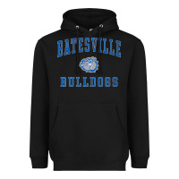 Black Batesville High School Bulldogs Premium Heavyweight Hoodie - longCreatives