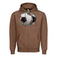 Chestnut sports soccer background Zipper Hoodie - Artiststas