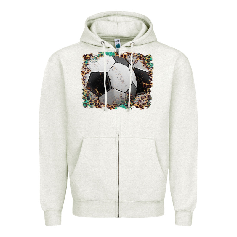 Sports Soccer Background Zipper Hoodie by Artiststas | Teevron