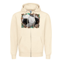 Sandshell sports soccer background Zipper Hoodie - Artiststas