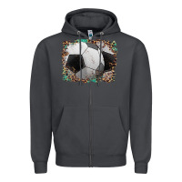 Smoke sports soccer background Zipper Hoodie - Artiststas