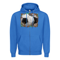 True Royal sports soccer background Zipper Hoodie - Artiststas