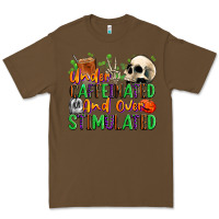 Cacao Under Caffeinated and Over Stimulated Premium Tee - texasbilliewilder