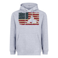 Heather Grey Snowmobile USA Flag Snow Sled Patriotic Snowmobiling Gift Heavyweight Hoodie - longCreatives