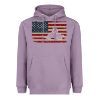Lavender Snowmobile USA Flag Snow Sled Patriotic Snowmobiling Gift Heavyweight Hoodie - longCreatives