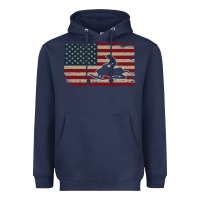 Navy Snowmobile USA Flag Snow Sled Patriotic Snowmobiling Gift Heavyweight Hoodie - longCreatives