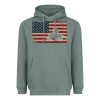 Snowmobile Usa Flag Snow Sled Patriotic Snowmobiling Gift Heavyweight Hoodie | Teevron