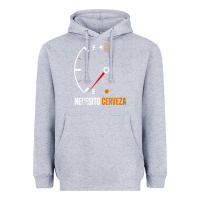 Heather Grey Mexican beer necesito cerveza cool & funny sayings Heavyweight Hoodie - longCreatives
