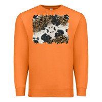 Carrot black and white cowhide background Premium Sweatshirt - BarkalooDesign