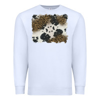 White black and white cowhide background Premium Sweatshirt - BarkalooDesign