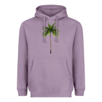 Lavender Tropical Palm Tree Heavyweight Hoodie - longCreatives