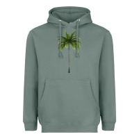 Sage Tropical Palm Tree Heavyweight Hoodie - longCreatives