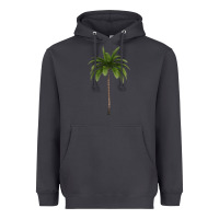 Smoke Tropical Palm Tree Heavyweight Hoodie - longCreatives