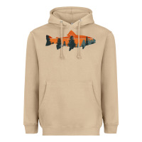 Mushroom Trout Fly Fishing Nature Outdoor Fisherman Gift Heavyweight Hoodie - longCreatives