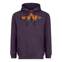 Plum Trout Fly Fishing Nature Outdoor Fisherman Gift Heavyweight Hoodie - longCreatives