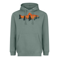 Sage Trout Fly Fishing Nature Outdoor Fisherman Gift Heavyweight Hoodie - longCreatives