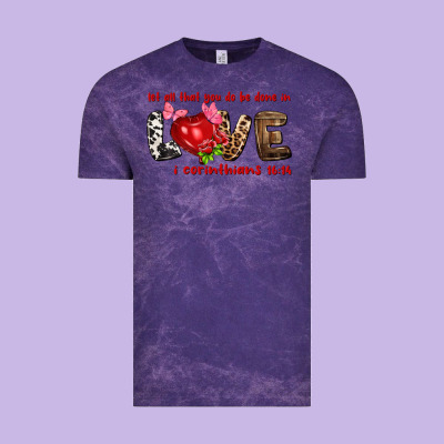 Let All That You Do Be Done In Love I Corinthians Vintage Tee Designed By Howdyjamesfarm