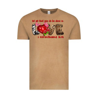 Vintage Camel Let all that you do be done in love i corinthians Vintage Tee - HowdyJamesFarm