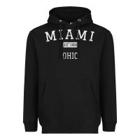 Black Miami Ohio OH Vintage Heavyweight Hoodie - longCreatives