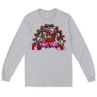 Moon Dust Skull Xoxo rainbow Valentine's Day Long Sleeve Tee - FaDigitalArtStudio