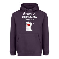 Someone In Minnesota Loves Me  Minnesota  Mn Heavyweight Hoodie | Teevron