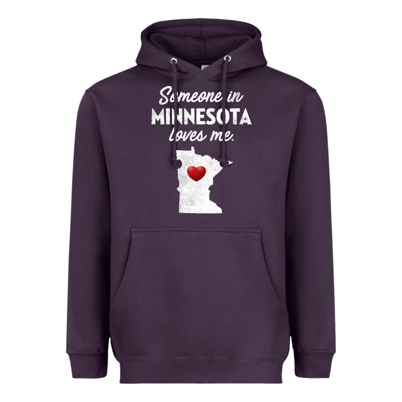 Someone In Minnesota Loves Me  Minnesota  Mn Heavyweight Hoodie by longCreatives | Teevron