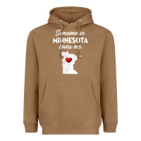 Toasted Coconut Someone In Minnesota Loves Me  Minnesota  MN Heavyweight Hoodie - longCreatives
